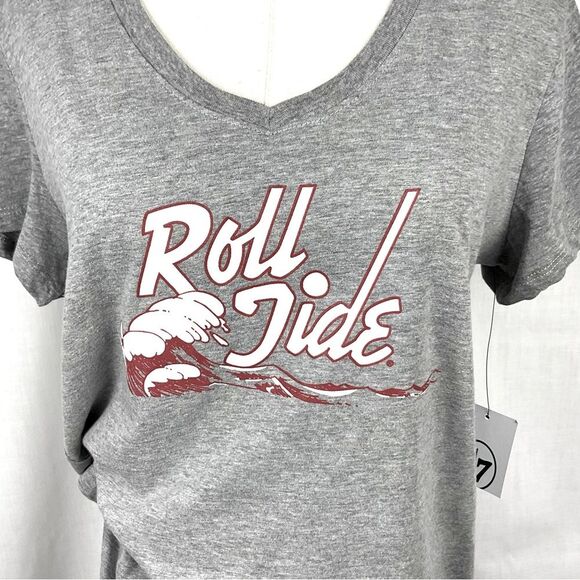 Alabama Roll Tide T-Shirt Grey Short Sleeve Graphic Tee ‘47 Brand Sz Med New - Picture 3 of 5